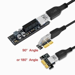 PCI-E X1 Extension Cable PCIE USB3.0 Expansion Card Interface Extension Cable - Picture 1 of 14