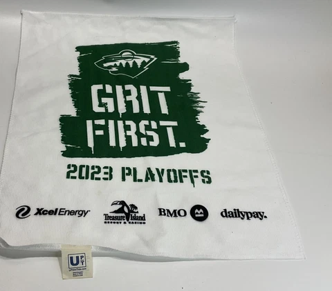 Minnesota Wild Grit First 2023 Stanley Cup Playoffs Rally Towel Cover