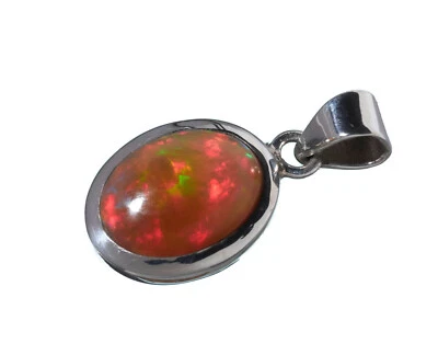 Edel-Opal Anhänger 925 Silber / Opal F804 - Bild 1 von 2
