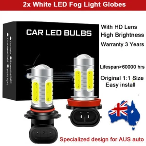 For Toyota Hilux 2014-2018 CREE LED Fog Light Bulb Globe 6000K Xenon White lamps - Picture 1 of 12