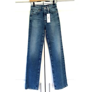 AG Jeans Alexxis Straight Leg Jeans High Rise Vintage Fit Full Length Size 24 - Picture 1 of 7