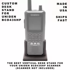 Soporte de escritorio desplegable para escáner de radio Uniden BCD436HP GARANTÍA DE POR VIDA HECHO EN EE. UU. - Imagen 1 de 4