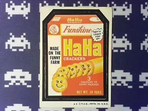 Wacky Packages 1974 serie 5 #11 Ha Ha Crackers original años 70 LBA - Imagen 1 de 2