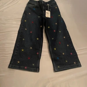 Boden Boys Black Cotton Medium Wash Embroidered Straight Leg Denim Jeans Size 8Y - Picture 1 of 6