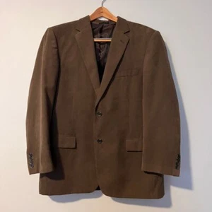 Andrew Fezza 44R Brown Classic Blazer Sport Coat Suit Jacket Business Wear - Picture 1 of 6