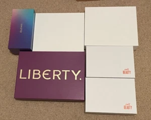 6 Empty Gift Boxes - Liberty, Elemis, John Lewis, Cult Beauty - Picture 1 of 2