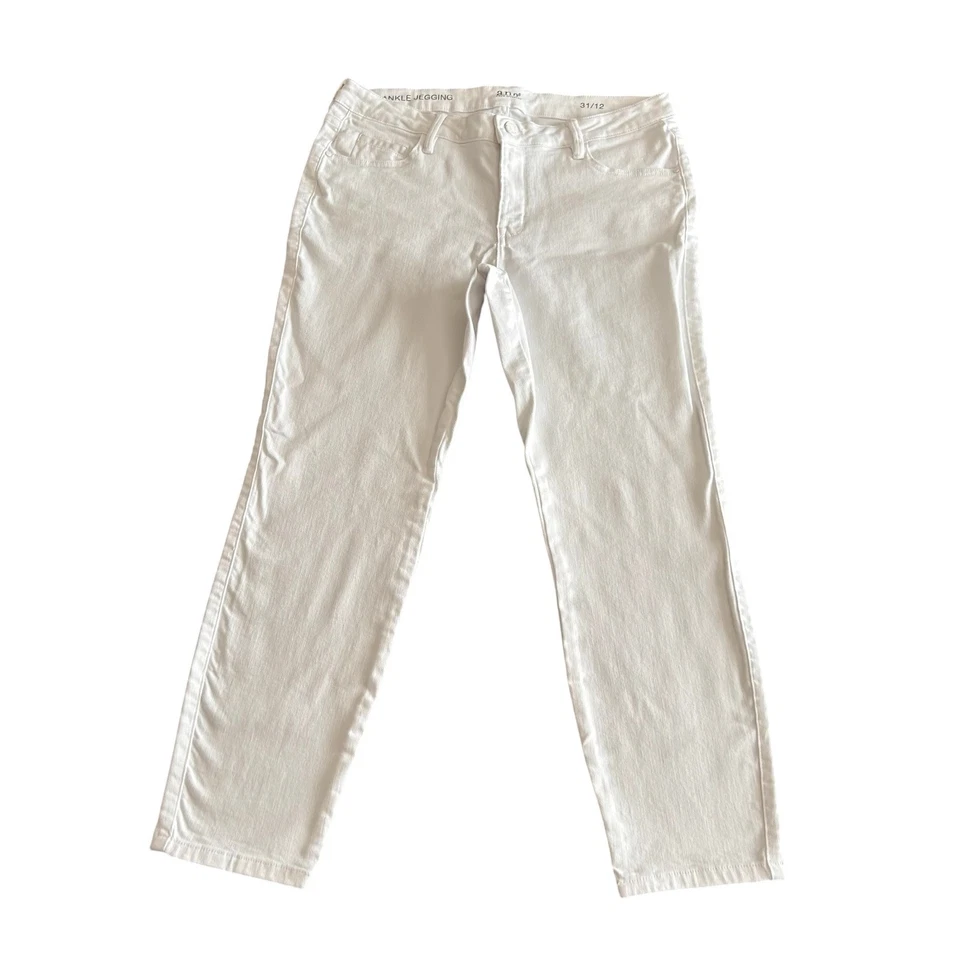 A.N.A. Jeans Women's 31/12 White Ankle Leggings Stretch Cotton Blend Pants 34x26 - Image 1 of 4