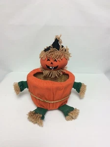 Vintage Avon Jack-O-Lantern Vogelscheuche Korb - Bild 1 von 4