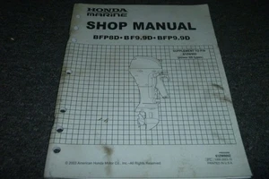 Honda Marine BFP8D BF9.9D BFP9.9D Outboard Motor Shop Service Manual Suppl xz - Bild 1 von 8