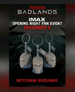 Predator Badlands Movie (2025) Keychain IMAX Fan Event Opening Night  (11/06/25) - Picture 1 of 11