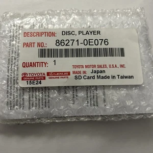 OEM TOYOTA 4RUNNER GPS UPDATE 2024 NAVIGATION MICRO SD CARD 86271 0E076 USA/CA - Picture 1 of 2