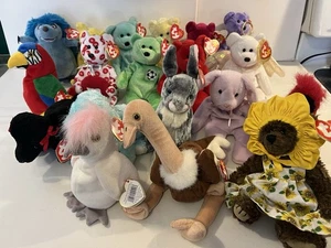 Ty Beanie Babys Paket 19 Vintage Bären und gemischt - Bild 1 von 9