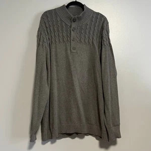 Flag & Anthem Hurlock Grey Cotton Cable Knit Sweater NEW XXL - Picture 1 of 5