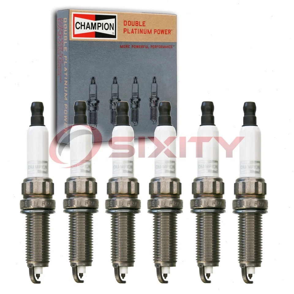 6 bujías Champion doble platino para BMW 535i GT 2011-2017 xDrive ni Foto 1 de 4