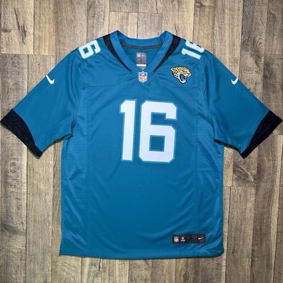 New Jacksonville Jaguars Trevor Lawrence Nike NFL Football Game Jersey Sz L $130 - Image 1 of 4