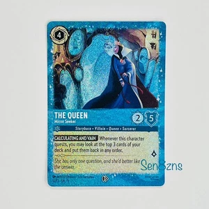 The Queen Mirror Seeker - Tarjetas promocionales Disney Lorcana 12/P3 Costco lámina brillante - Imagen 1 de 2
