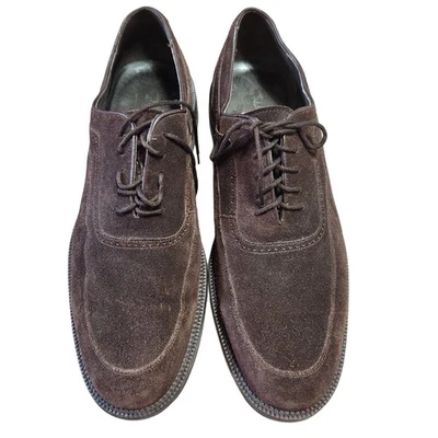 Zapatos de vestir Bachrach para hombre marrón gamuza cuero con cordones talla 13 España Foto 1 de 4