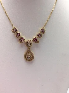 78 $ Marchesa goldfarbene Messing Y-Halskette mc-25 - Bild 1 von 9