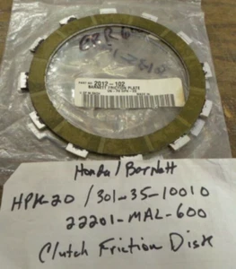 HONDA CBR600 22201-MAL-600 BARNETT 301-35-10010/ HPK-20 1 QUANTITY FREE SHIPPING - Picture 1 of 1