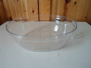 Clear Plastic Horizontal Style Bowl / Drip Bowl / Jug 1.25 Litre 25 x 20 x 8cm - Bild 1 von 7