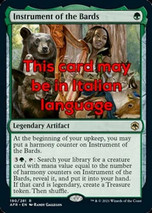MTG INSTRUMENT OF THE BARDS EXC - STRUMENTO DEI BARDI - AFR - MAGIC - Picture 1 of 1