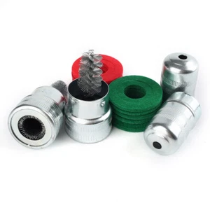 Car Battery Post Terminal Cleaner Dirt Corrosion Brush Hand Protector Tool Kit - Picture 1 of 12