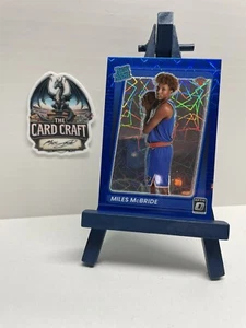 2021-22 Donruss Optic Blue Velocity #174 Miles McBride RC New York Knicks - Picture 1 of 2