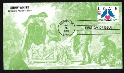 #2440 25c Love Birds - Snow-White Cachet - KMC FDC - Image 1 of 2