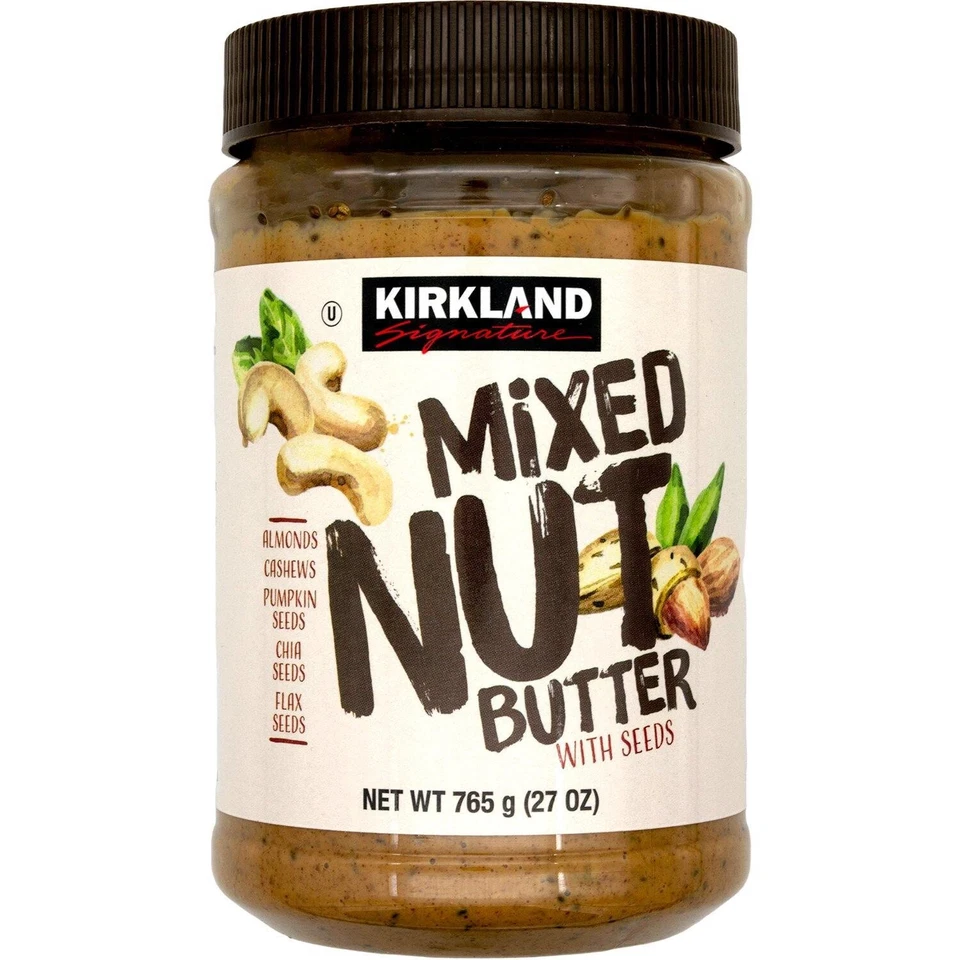 Mantequilla de nueces mixta Kirkland Signature con semillas de lino de chía calabaza, 27 onzas Foto 1 de 1