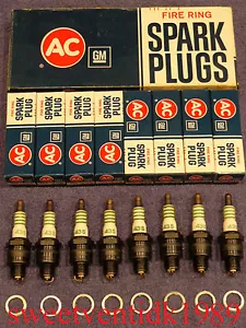 ‘NOS’ AC-43S Spark Plugs.....‘Fire Ring’......4 Equal Rings - Picture 1 of 12