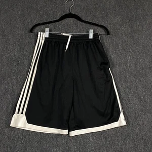 Adidas Teens Size XL Active Shorts Black Basketball Training Drawstring Pockets - Picture 1 of 18