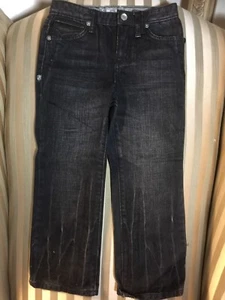 NWT Guess Kids boys Sz 5 Jeans Falcon Boot cut black - Picture 1 of 7