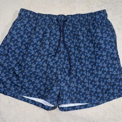 Bañador corto Bugatchi Uomo para hombre talla XL azul con estampado de koi forrado Foto 1 de 4