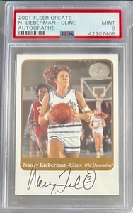 2001 Fleer Greats Nancy Lieberman-Cline "Greats Of The Game Autographs" PSA 9 - Picture 1 of 2