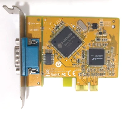 Dell 0D39K1  scheda SERIALE pci-express rs232 card interna per pc computer - Immagine 1 di 3