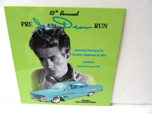 Dash Plaque 2013 Pre James Dean Run Car Show James Dean 10th Annual - JR83 - Picture 1 of 4