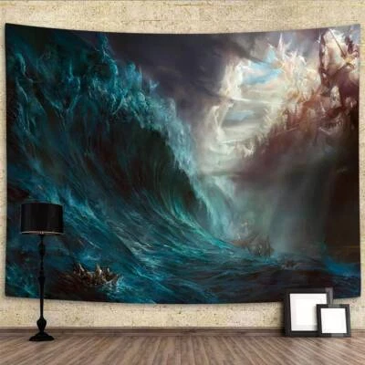 Tapiz extra grande mitología griega gótica guerra colgante pared tela arte carteles Foto 1 de 4