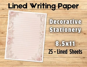 Decorative Stationery - 25- Lined Writing Papers #0021 - Picture 1 of 1