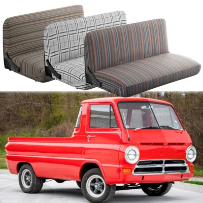 Saddle Blanket Front Bench Truck Seats Covers For Dodge A100 B100 B150 B200 B250 Foto 1 de 4