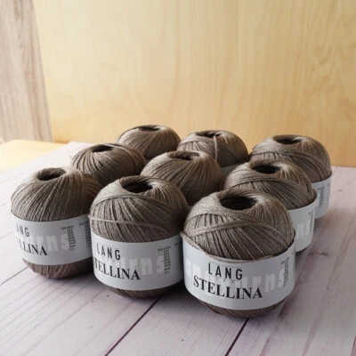 Lang Stellina ~ Lot of 9 ~ #96 Pewter ~ Silk & Cotton ~ Luxurious ~ Luminous - Image 1 of 4