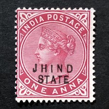 JHIND STATE-1902 - 1a STAMP- ONE ANNA - KING EDWARD VII - MINT - Sg IN JI 40