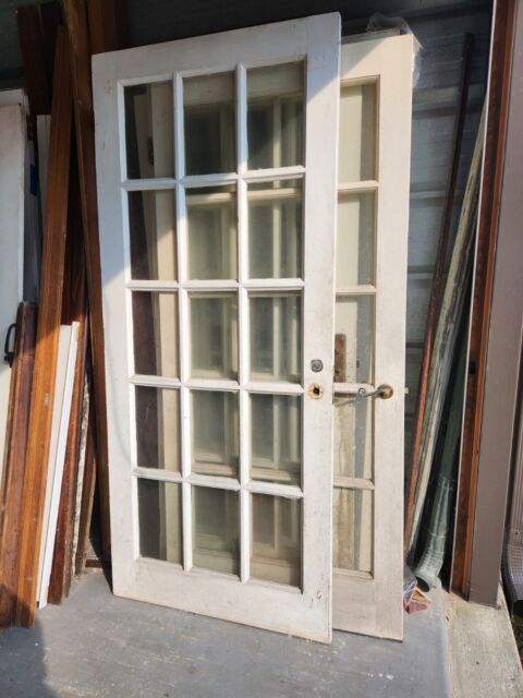 Primed Pine 15-Lite Glass Prehung Double Door 60 x 80 - Schillings