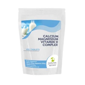 Calcium 400 mg Magnesium 150 mg Vitamin D 2,5 mcg Komplex 30 Tabletten: Hergestellt in Großbritannien - Bild 1 von 5