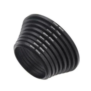 7pcs Metal Step Up Rings Lens Adapter Filter Set 49-52-55-58-62-67-72 AU V5Q2 - Picture 1 of 12
