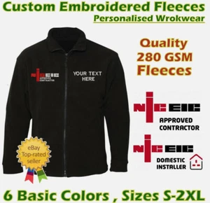 NICEIC GIACCA IN PILE PERSONALIZZATA RICAMATA UNIFORME ELETTRICISTA - Foto 1 di 11