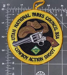 Utah National Parks Council Cowboy Action Shoot Patch Boy Scouts BSA Venturing - Picture 1 of 1