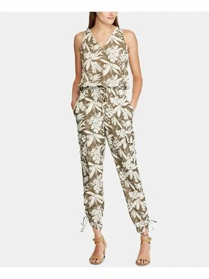 Macacão sem mangas novo com etiquetas Lauren Ralph Lauren Neila verde carga tamanho 6 $225 - Imagem 1 de 4