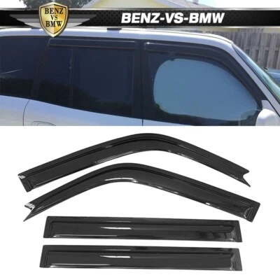 Fits 96-00 Toyota RAV4 Window Visors Sun Guard Rain Deflector Vent 4Pc Acrylic - Image 1 of 4