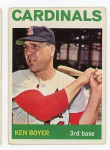 Vintage Baseball card 1964 Topps #160 Ken Boyer Cardinals - Picture 1 of 2