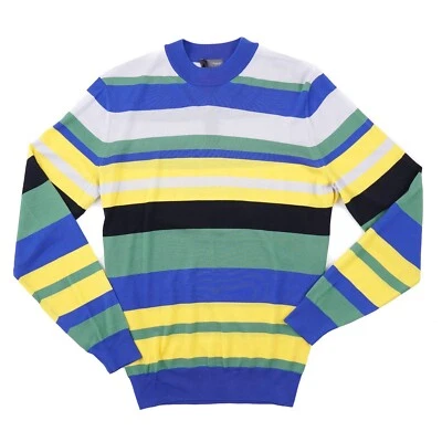 Suéter Drumohr Multi Rayas Ligero Superfino 140s Lana Merino M (Eu50) Nuevo con Etiquetas Foto 1 de 4